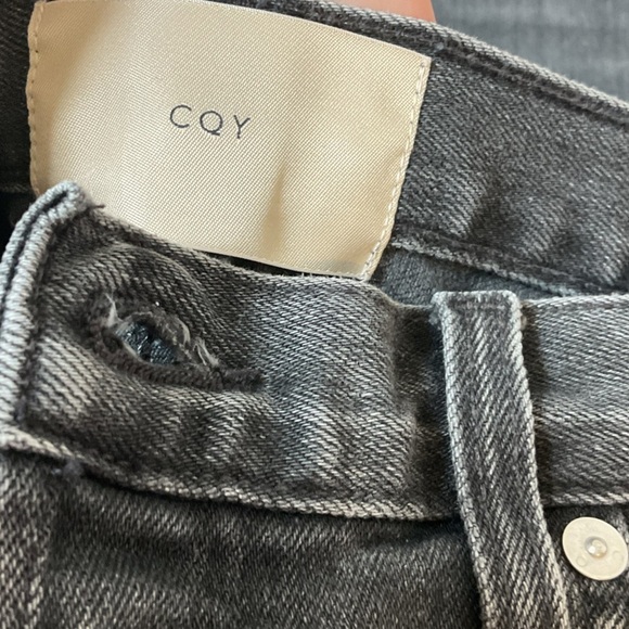 NWT CQY Distressed Icon Oblivian Gray Black Jeans Vintage Slim Size 30 - Picture 4 of 11